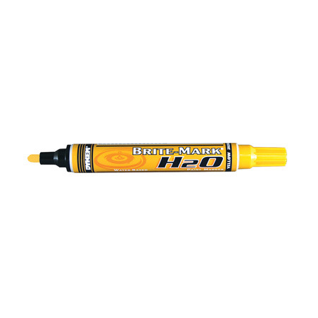 Stylos de marquage indélébiles pour utilisation extérieure, couleur jaune vibrant.
