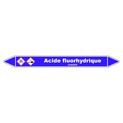 Marqueur de Tuyauterie - Acide Fluorhydrique - NFX 08-105 - Vinyle Laminé
