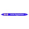 Marqueur de Tuyauterie - Acide Fluorhydrique - NFX 08-105 - Vinyle Laminé