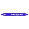 Marqueur de Tuyauterie - Acide Formique - NFX 08-105 - Vinyle Laminé