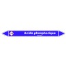 Marqueur de Tuyauterie - Acide Phosphorique - NFX 08-105 - Vinyle Laminé