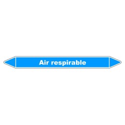 Marqueur de Tuyauterie - Air respirable - NFX 08-105 - Vinyle Laminé
