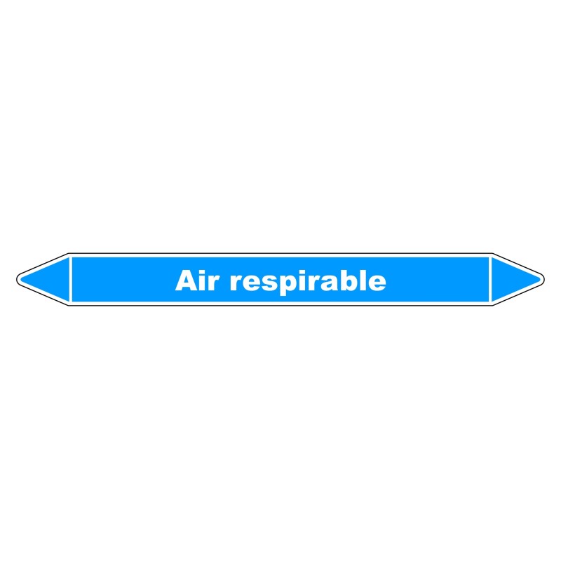 Marqueur de Tuyauterie - Air respirable - NFX 08-105 - Vinyle Laminé