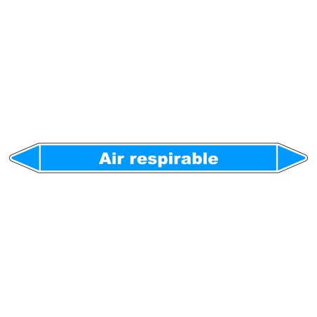 Marqueur de Tuyauterie - Air respirable - NFX 08-105 - Vinyle Laminé