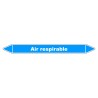 Marqueur de Tuyauterie - Air respirable - NFX 08-105 - Vinyle Laminé