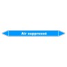 Marqueur de Tuyauterie "Air suppressé" en Vinyle Laminé