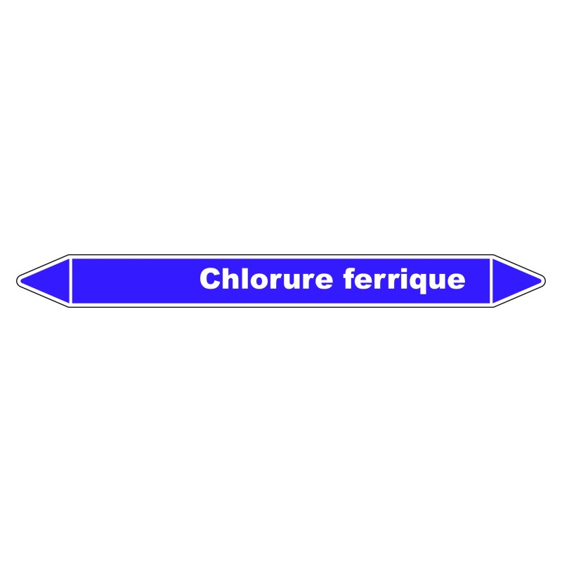 Marqueur de Tuyauterie - Chlorure Ferrique - NFX 08-105 - Vinyle Laminé