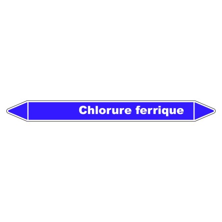 Marqueur de Tuyauterie - Chlorure Ferrique - NFX 08-105 - Vinyle Laminé