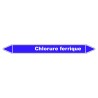 Marqueur de Tuyauterie - Chlorure Ferrique - NFX 08-105 - Vinyle Laminé