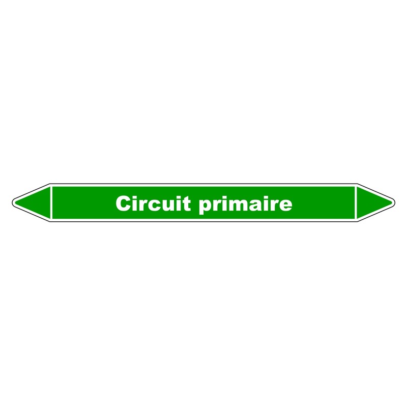 Marqueur de Tuyauterie - Circuit Primaire - NFX 08-105 - Vinyle Laminé