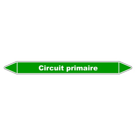 Marqueur de Tuyauterie - Circuit Primaire - NFX 08-105 - Vinyle Laminé