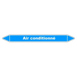 Marqueur de Tuyauterie "Air conditionné" en Vinyle Laminé