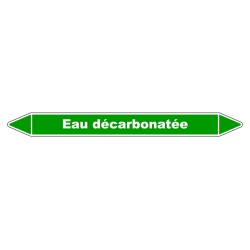 Marqueur de Tuyauterie - Eau Décarbonatée - NFX 08-105 - Vinyle Laminé