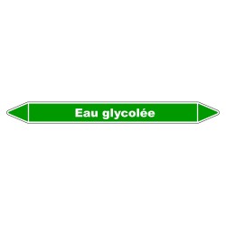 Marqueur de Tuyauterie - Eau Glycolée - NFX 08-105 - Vinyle Laminé