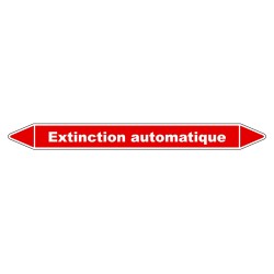 Marqueur de Tuyauterie - Extinction automatique - NFX 08-105 - Vinyle Laminé