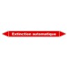 Marqueur de Tuyauterie - Extinction automatique - NFX 08-105 - Vinyle Laminé