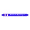 Marqueur de Tuyauterie - Fluorure d'Hydrogène - NFX 08-105 - Vinyle Laminé