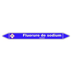 Marqueur de Tuyauterie - Fluorure de Sodium - NFX 08-105 - Vinyle Laminé