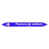 Marqueur de Tuyauterie - Fluorure de Sodium - NFX 08-105 - Vinyle Laminé