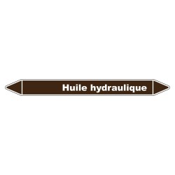 Marqueur de Tuyauterie Huile hydraulique 150 x 12 mm Vinyle Laminé