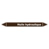 Marqueur de Tuyauterie Huile hydraulique 150 x 12 mm Vinyle Laminé