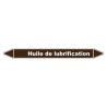 Marqueur de Tuyauterie Huile de lubrification 150 x 12 mm Vinyle Laminé