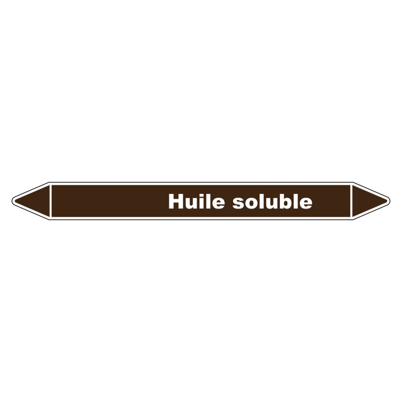 Marqueur de Tuyauterie - Huile Soluble - NFX 08-105 - Vinyle Laminé