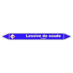 Marqueur de Tuyauterie - Lessive de Soude - NFX 08-105 - Vinyle Laminé