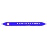 Marqueur de Tuyauterie - Lessive de Soude - NFX 08-105 - Vinyle Laminé