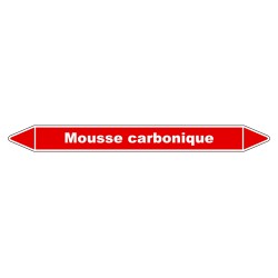 Marqueur de Tuyauterie - Mousse carbonique - NFX 08-105 - Vinyle Laminé