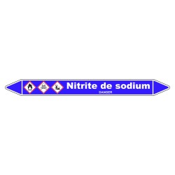 Marqueur de Tuyauterie - Nitrite de Sodium - NFX 08-105 - Vinyle Laminé