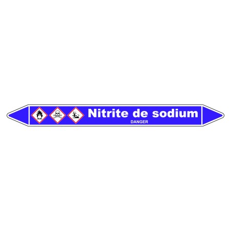 Marqueur de Tuyauterie - Nitrite de Sodium - NFX 08-105 - Vinyle Laminé