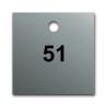 Marqueur de Tuyauterie - Pré-numérotés - 51 x 51 mm - Aluminium