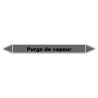 Marqueur de Tuyauterie - Purge de vapeur - NFX 08-105 - Vinyle Laminé