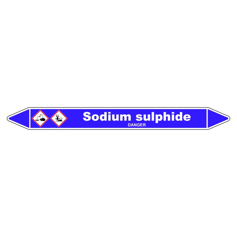 Marqueur de Tuyauterie - Sodium Sulphide - NFX 08-105 - Vinyle Laminé