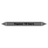 Marqueur de Tuyauterie - Vapeur 10 bars - NFX 08-105 - Vinyle Laminé