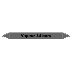 Marqueur de Tuyauterie - Vapeur 24 bars - NFX 08-105 - Vinyle Laminé