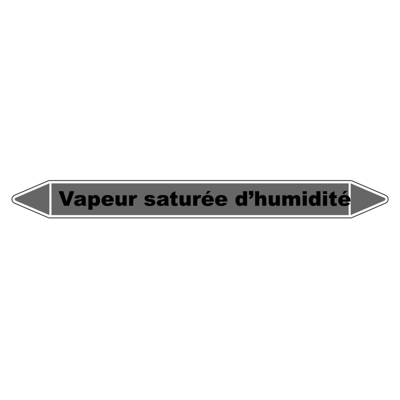 Marqueur de Tuyauterie - Vapeur saturée d'humidité - NFX 08-105 - Vinyle Laminé