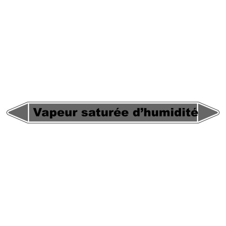 Marqueur de Tuyauterie - Vapeur saturée d'humidité - NFX 08-105 - Vinyle Laminé