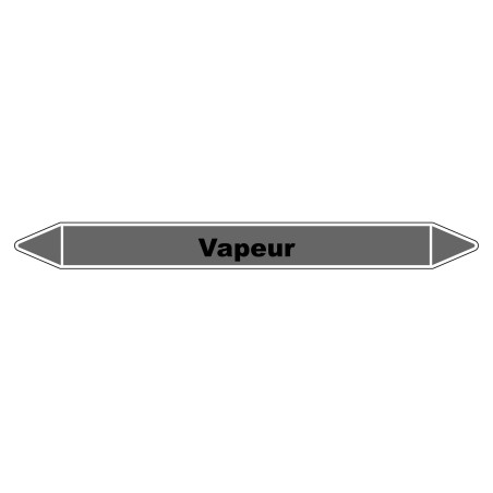 Marqueur de Tuyauterie - Vapeur - NFX 08-105 - Vinyle Laminé