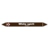 Marqueur de Tuyauterie "White spirit" en Vinyle Laminé