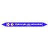 Marqueur de Tuyauterie - Hydroxyde de Potassium - NFX 08-105 - Vinyle Laminé