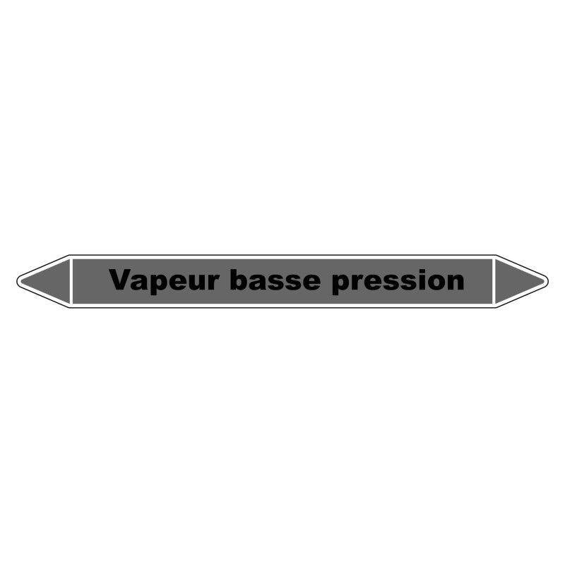 Marqueur de Tuyauterie - Vapeur basse pression - NFX 08-105 - Vinyle Laminé