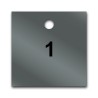 Marqueur de Vannes - Carré Pré-numéroté - 51 x 51 mm - Inox