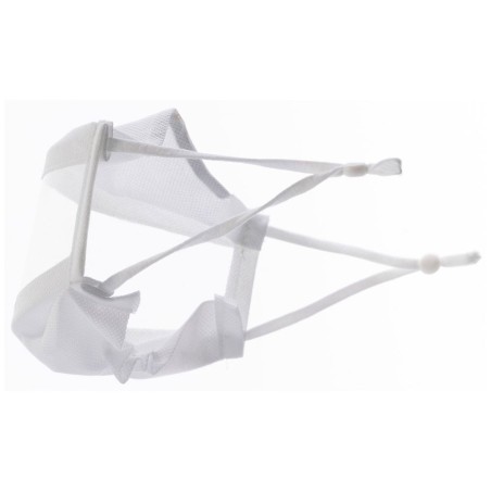 Masque inclusif fenêtre bord à bord réglable - Blanc - homologué UNS1 et UNS2