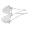 Masque inclusif fenêtre bord à bord réglable - Blanc - homologué UNS1 et UNS2