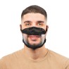 Masque inclusif fenêtre bord à bord réglable - Noir