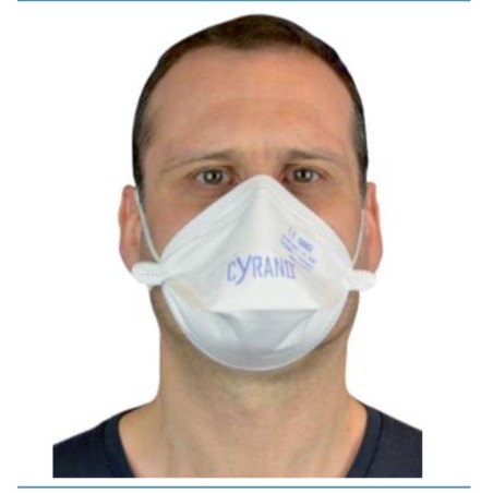 Masques de protection respiratoire - FFP3 pliables hypoallergéniques - polypropylène - par 25