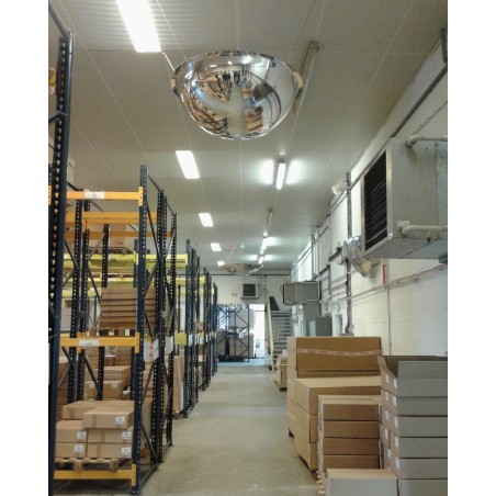Miroir hémisphérique horizontal de sécurité - 1/2 - Polycarbonate - 3 tailles