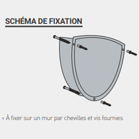 Miroir hémisphérique de sécurité - 1/4 - Polymir - 3 tailles